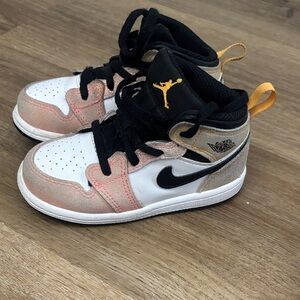 Jordan Kids' Sneakers - White, Black, Gold, Pink